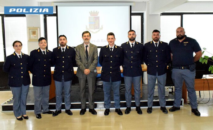 foto comunicato stampa del 17 settembre 2026 - Nuovi agenti alla Questura di Rieti