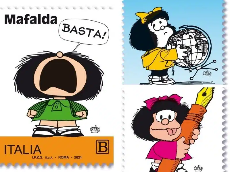 Poste Italiane omaggia Mafalda con un francobollo Poste Italiane omaggia Mafalda con un francobollo