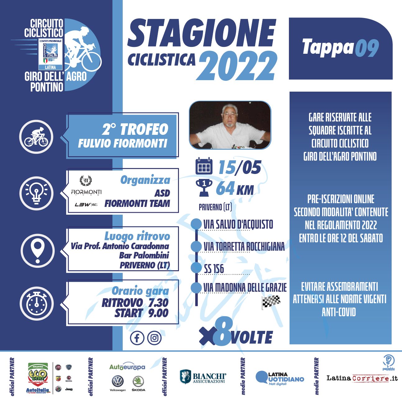 Ciclismo, domenica la nona tappa con il Fiormonti Team Ciclismo, domenica la nona tappa con il Fiormonti Team