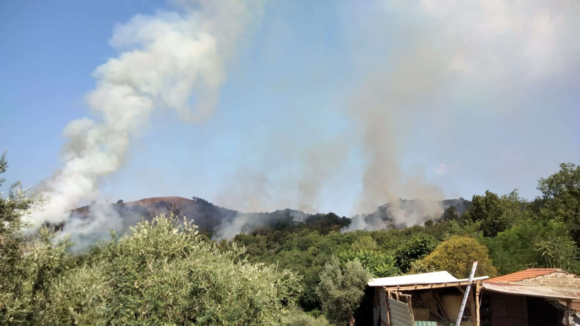 Due incendi importanti sul territorio di Roccadarce zona Fraioli e su Santopadre zona Vallemammoli Due incendi importanti sul territorio di Roccadarce zona Fraioli e su Santopadre zona Vallemammoli