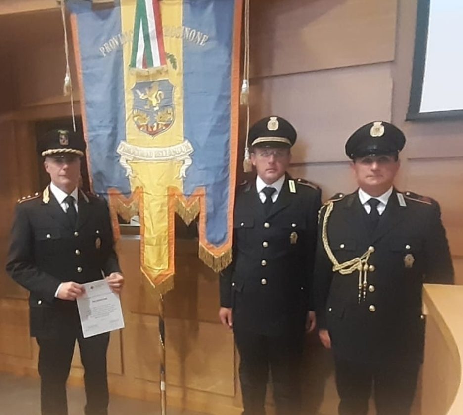 LA POLIZIA LOCALE DELLA PROVINCIA DI FROSINONE PREMIATA IN REGIONE PER IL GRANDE LAVORO DURANTE LA PANDEMIA LA POLIZIA LOCALE DELLA PROVINCIA DI FROSINONE PREMIATA IN REGIONE PER IL GRANDE LAVORO DURANTE LA PANDEMIA