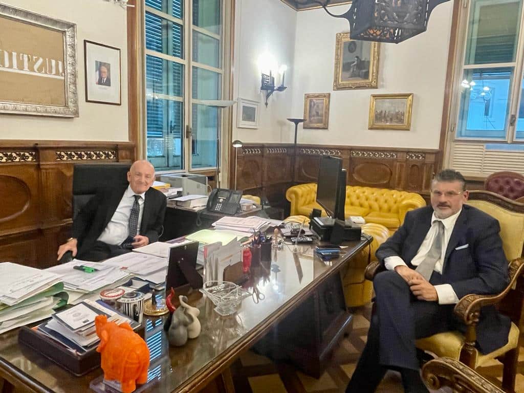 Gianluca Quadrini incontra il viceministro della giustizia Sisto Gianluca Quadrini incontra il viceministro della giustizia Sisto