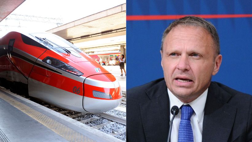 Lollobrigida fa fermare il Frecciarossa e scende, è bufera Lollobrigida fa fermare il Frecciarossa e scende, è bufera