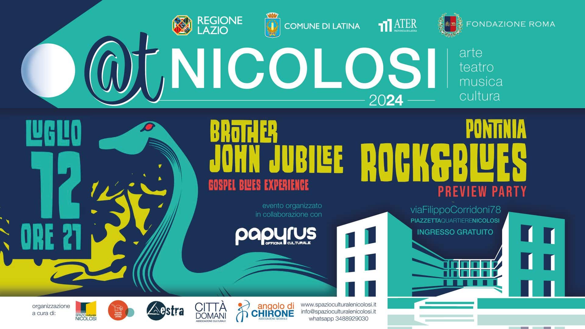 @tNICOLOSI 2024venerdì 12 luglio al Quartiere Nicolosi è di scena il Blues @tNICOLOSI 2024venerdì 12 luglio al Quartiere Nicolosi è di scena il Blues