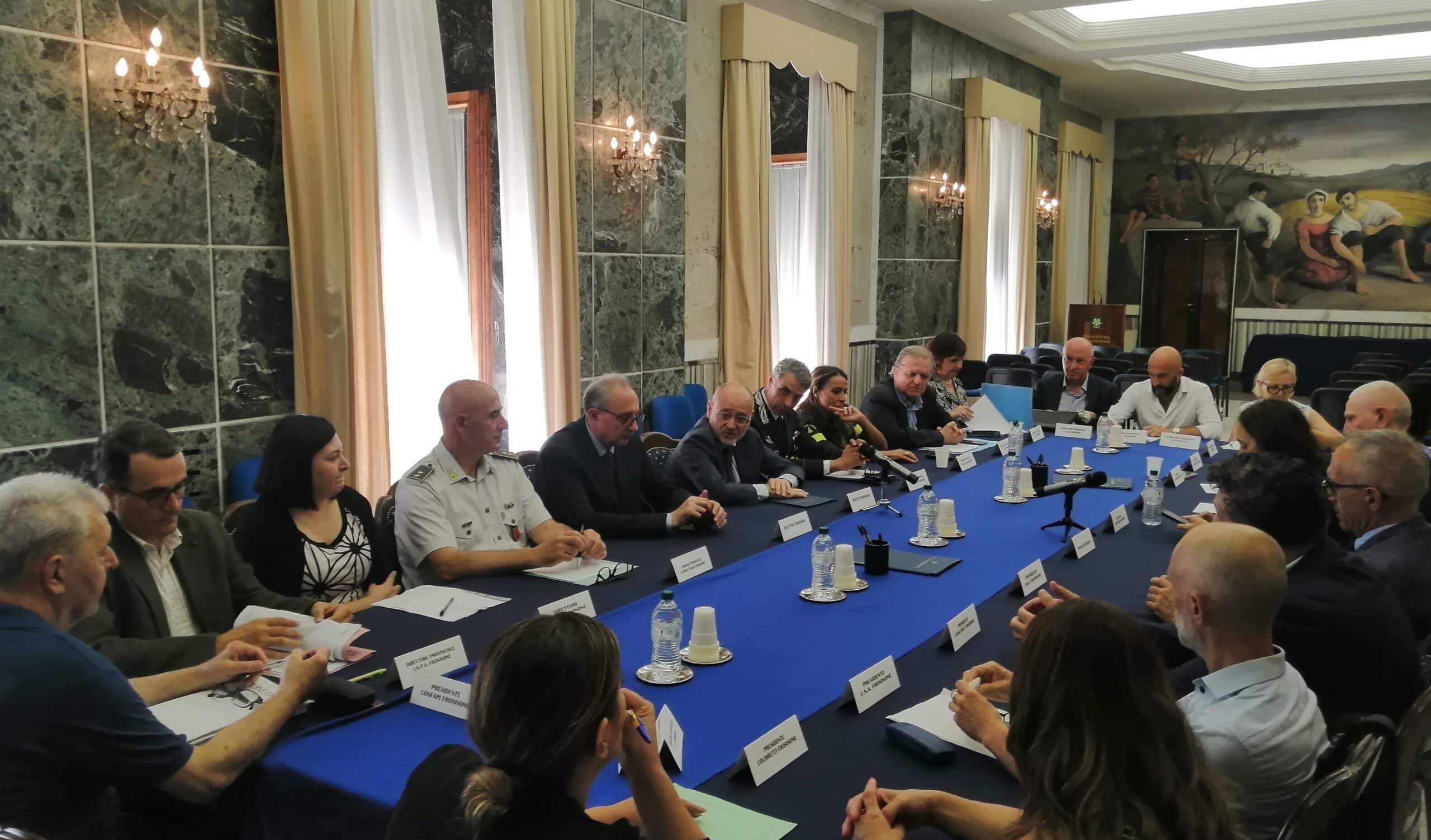 Prefettura di Frosinone – Tavolo provinciale sicurezza e salute nei luoghi di lavoro Prefettura di Frosinone – Tavolo provinciale sicurezza e salute nei luoghi di lavoro