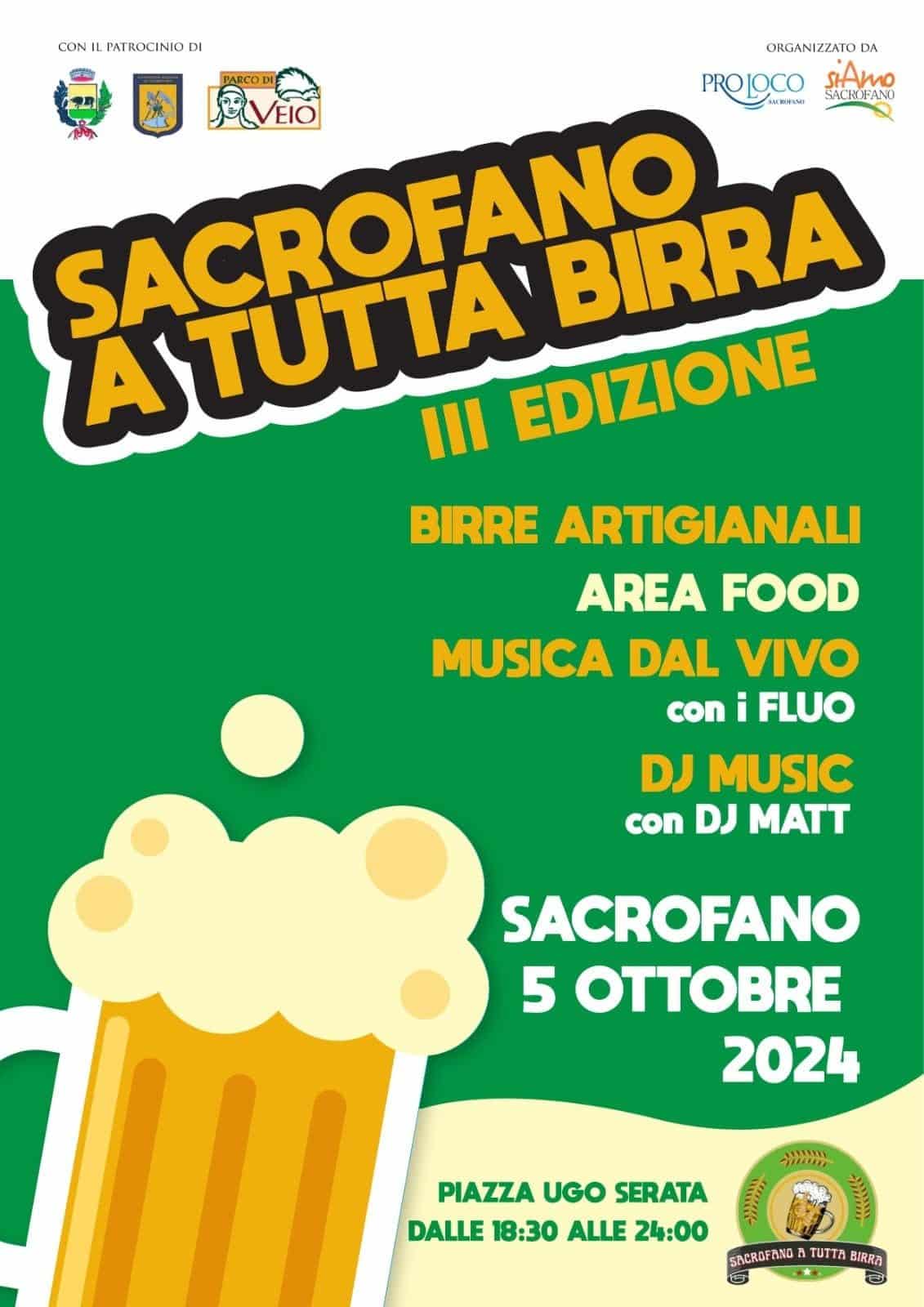 Sacrofano a tutta birra: festival delle birre artigianali Sacrofano a tutta birra: festival delle birre artigianali