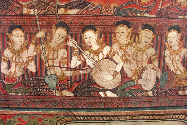 Old style mahori ensemble. Bangkok National Museum Buddhaisawan Chapel 1795. Photo Zdravko Blazekovic DEUMM