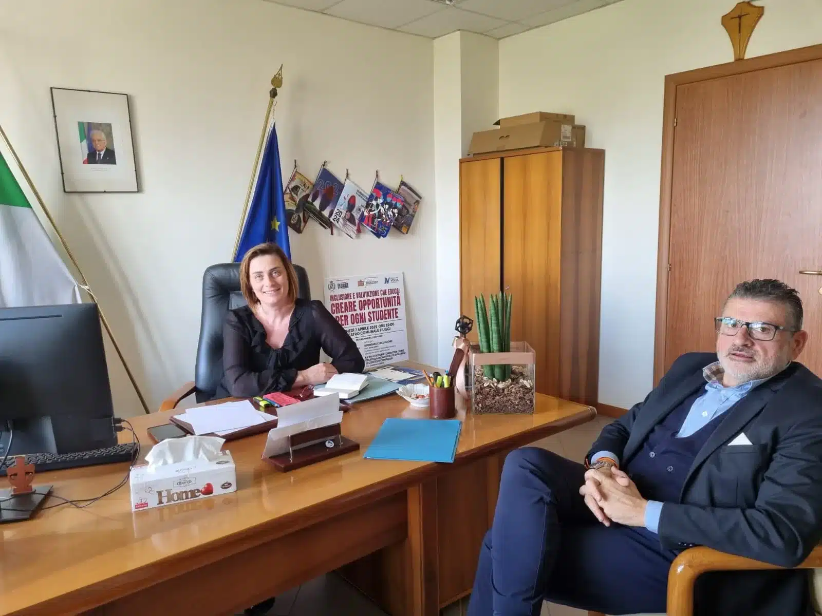 Visita istituzionale del Presidente del consiglio provinciale, Quadrini al Provveditorato: un legame sempre più forte tra la Provincia di Frosinone e l’Istruzione Visita istituzionale del Presidente del consiglio provinciale, Quadrini al Provveditorato: un legame sempre più forte tra la Provincia di Frosinone e l’Istruzione