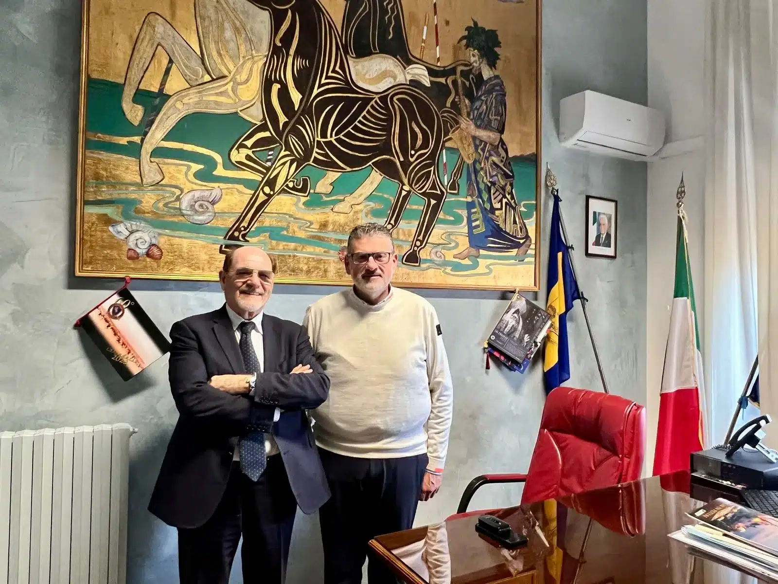 Visita del Direttore Relazioni Istituzionali della Reno De Medici presso l’ufficio del Presidente del Consiglio della Provincia di Frosinone, Quadrini Visita del Direttore Relazioni Istituzionali della Reno De Medici presso l’ufficio del Presidente del Consiglio della Provincia di Frosinone, Quadrini