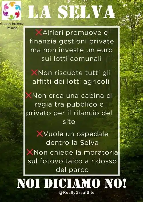Gestione comunale dei lotti pubblici: quale futuro per il Monumento Naturale La Selva ? Gestione comunale dei lotti pubblici: quale futuro per il Monumento Naturale La Selva ?