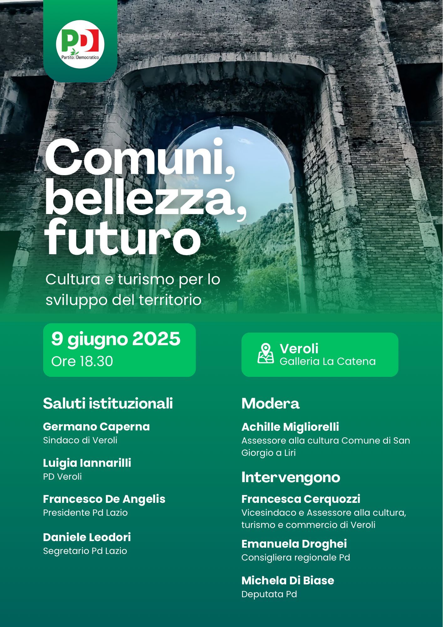 “Comuni, bellezza, futuro”, a Veroli si parla di sviluppo del territorio “Comuni, bellezza, futuro”, a Veroli si parla di sviluppo del territorio