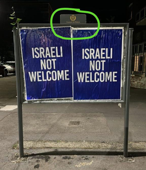 “ISRAELI NOT WELCOME”, DE CORATO (FDI): «GESTO ANTISEMITA INDEGNO E VERGOGNOSO! COMUNE SE ABUSIVI RIMUOVA MANIFESTI SE NO COMPLICE DI CITTA’ PIU’ ANTISEMITA IN ITALIA» “ISRAELI NOT WELCOME”, DE CORATO (FDI): «GESTO ANTISEMITA INDEGNO E VERGOGNOSO! COMUNE SE ABUSIVI RIMUOVA MANIFESTI SE NO COMPLICE DI CITTA’ PIU’ ANTISEMITA IN ITALIA»