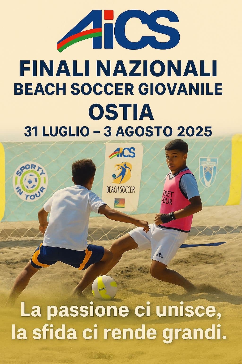 Beach soccer giovanile: conto alla rovescia per le finali nazionali AiCS a Ostia Beach soccer giovanile: conto alla rovescia per le finali nazionali AiCS a Ostia