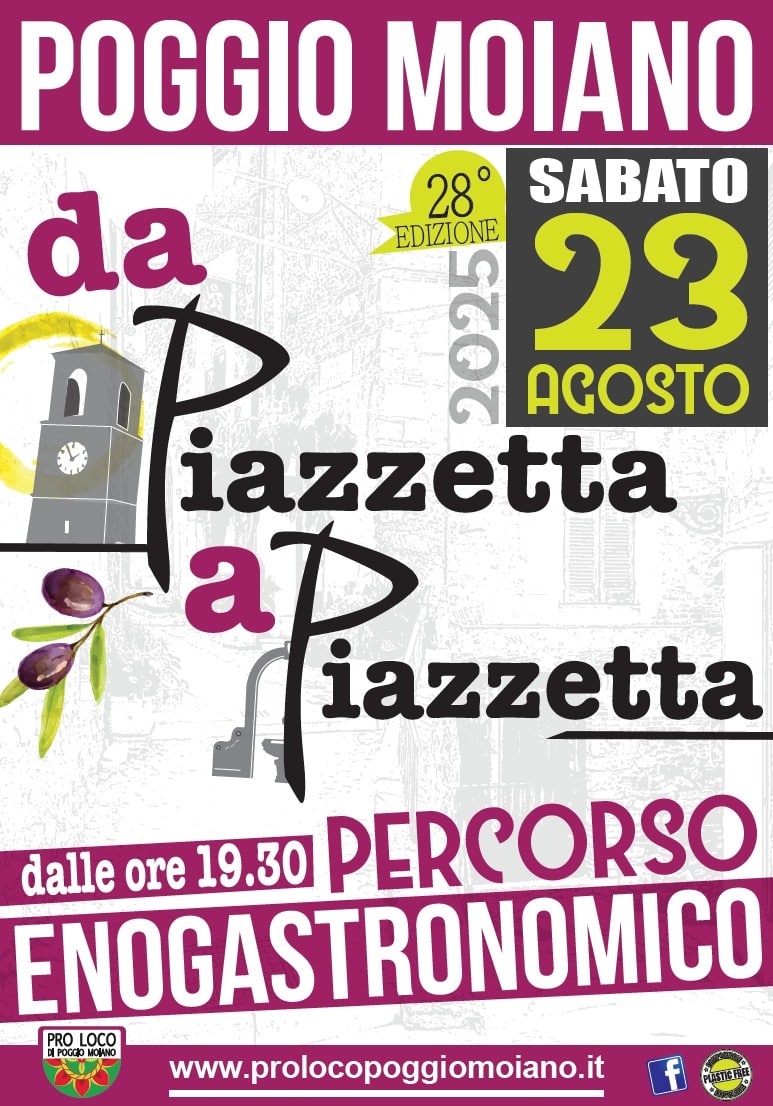 Poggio Moiano (RI), è da Piazzetta a Piazzetta il 23 Agosto Poggio Moiano (RI), è da Piazzetta a Piazzetta il 23 Agosto