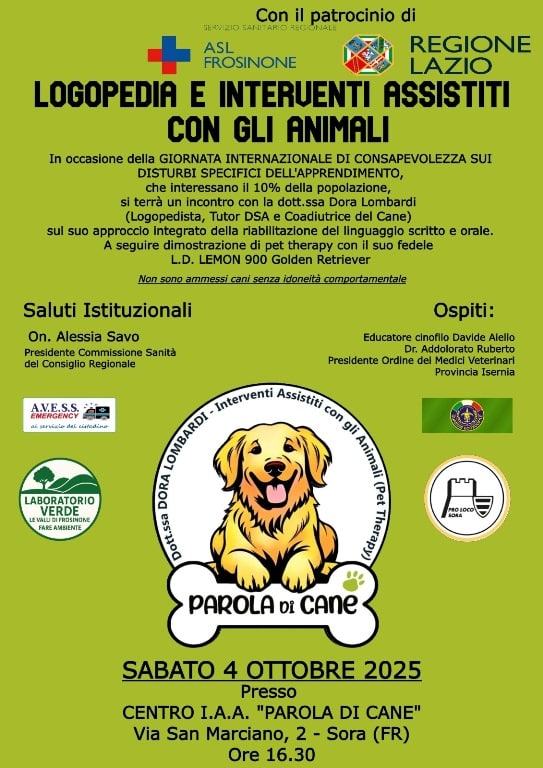 La sinergia tra logopedia e Pet Therapy, per affrontare i disturbi dell’apprendimento La sinergia tra logopedia e Pet Therapy, per affrontare i disturbi dell’apprendimento