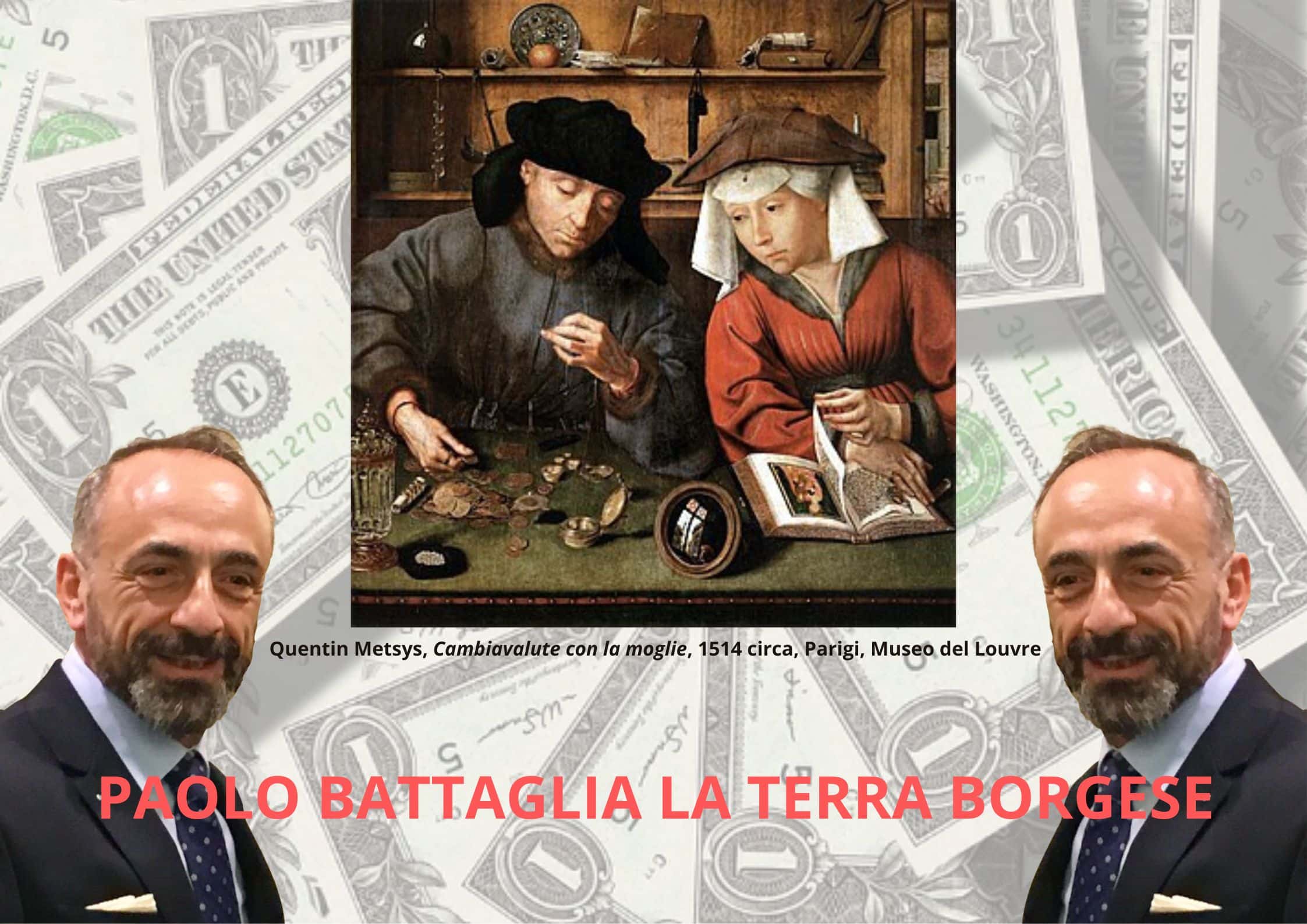 Quentin Metsys. Cambiavalute_con la moglie _1514_circa_Parigi_Museo_del_Louvre critico_d_arte_paolo_battaglia_la_terra_borgese