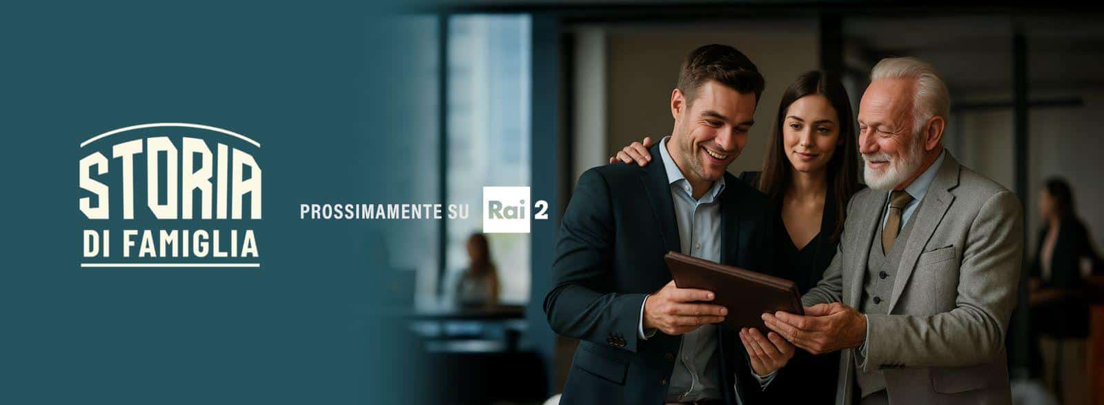 Storia di Famiglia – al via su Rai 2 il nuovo programma che racconta le eccellenze imprenditoriali italiane Storia di Famiglia – al via su Rai 2 il nuovo programma che racconta le eccellenze imprenditoriali italiane
