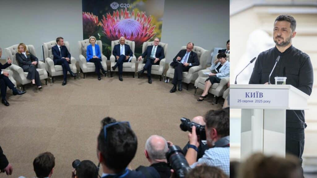 Ucraina, leader Ue-G7: “Il piano Usa richiede ulteriore lavoro, no modifica dei confini con forza” Ucraina, leader Ue-G7: “Il piano Usa richiede ulteriore lavoro, no modifica dei confini con forza”