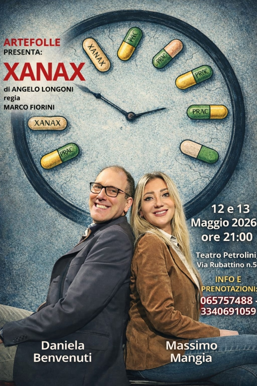 Roma. Xanax al Petrolini: due sere per ridere dell’ansia moderna Roma. Xanax al Petrolini: due sere per ridere dell’ansia moderna
