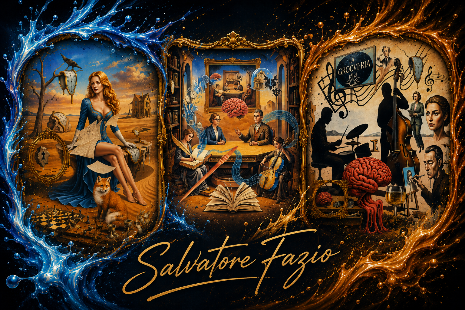 Maestro Salvatore Fazio, la Trilogia: Cadenze Letterarie, La Grooveria ed Alice