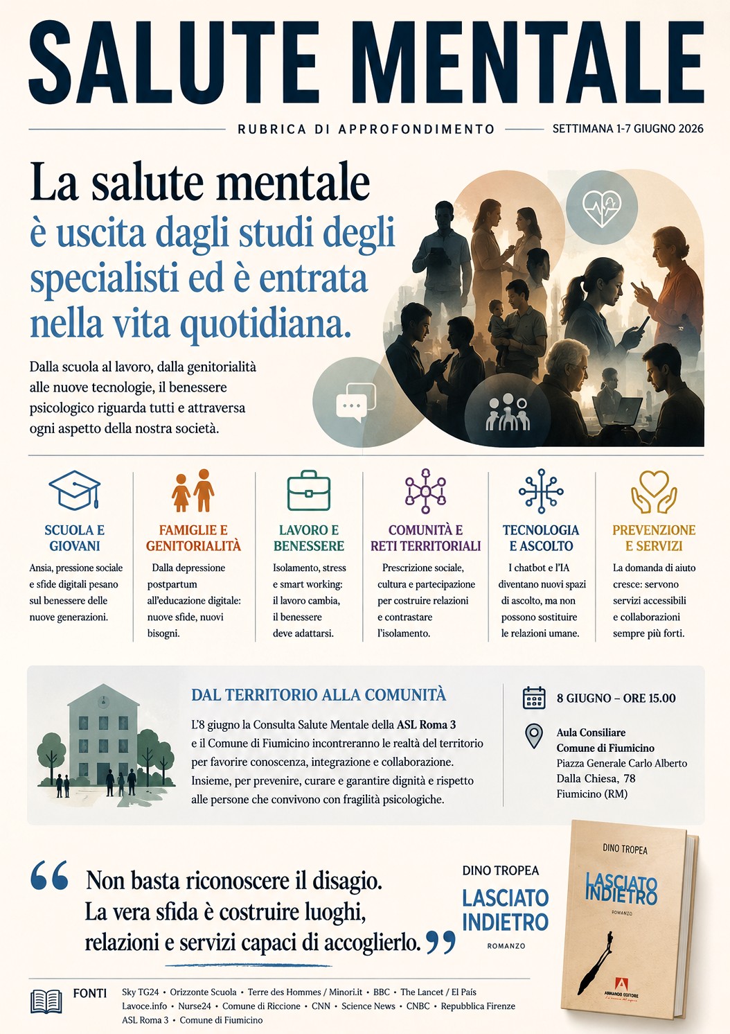La salute mentale è uscita dagli studi degli specialisti ed è entrata nella vita quotidiana Salute mentale tra famiglie, lavoro, comunità e servizi territoriali