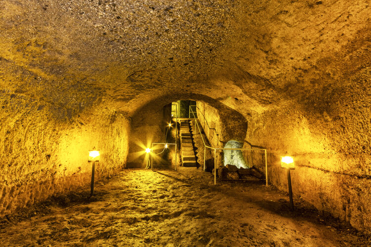 L’estate bollente si rinfresca nella magia della Viterbo Sotterranea 1 Complesso Monumetale di Viterbo Sotterranea panoramica