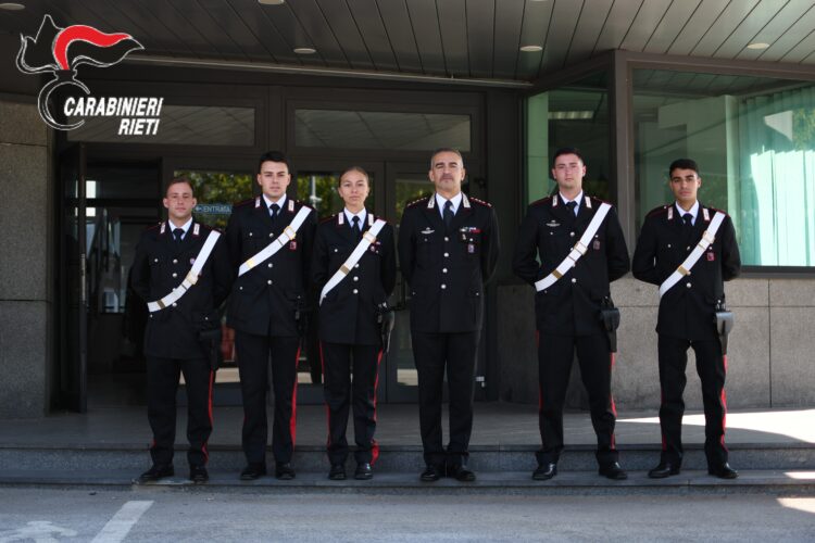 SICUREZZA SUL TERRITORIO: ASSEGNATI CINQUE GIOVANI CARABINIERI PER POTENZIARE LE STAZIONI IN PROVINCIA DI RIETI 2 DSC 1188