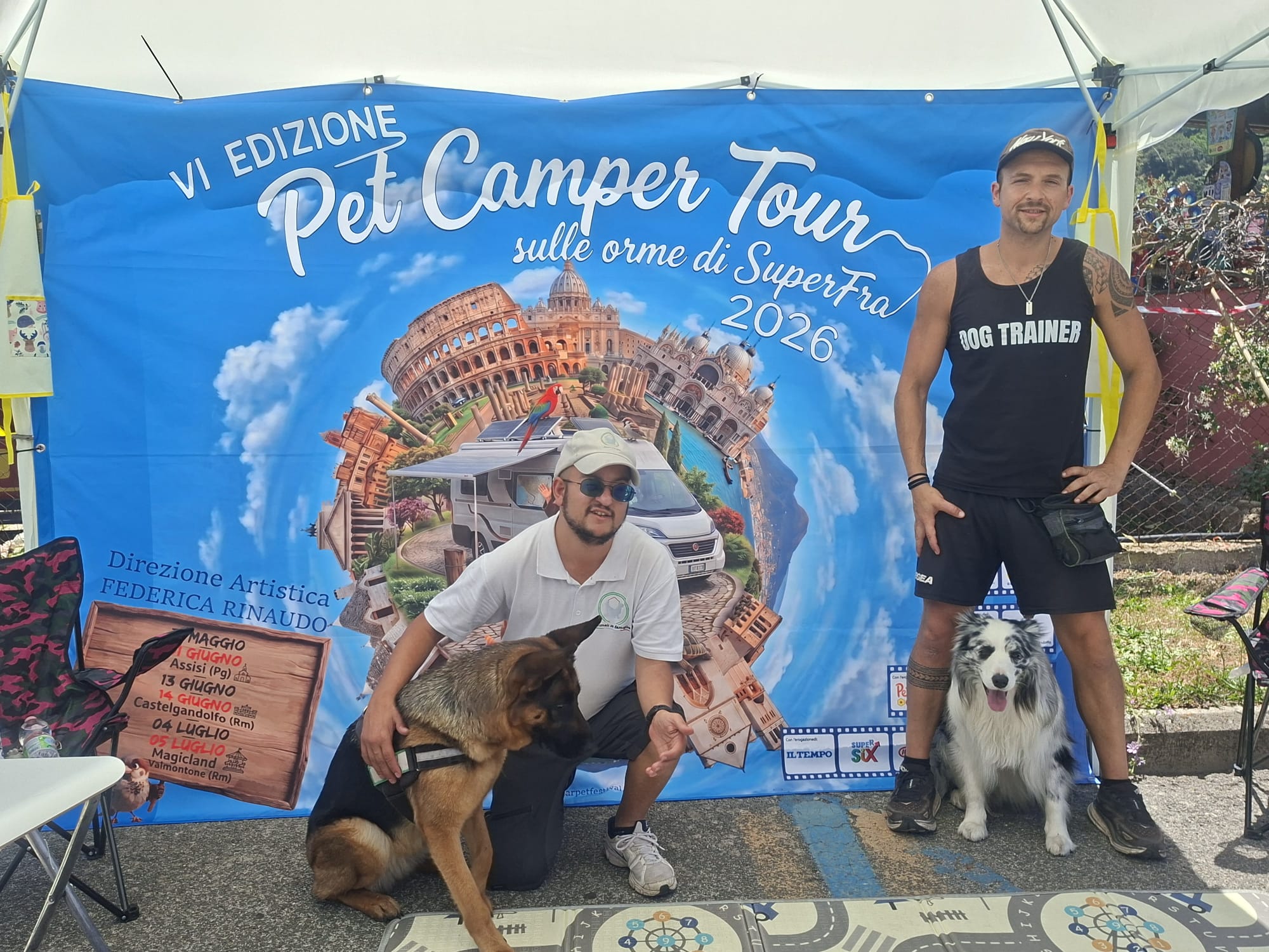 Parti in vacanza con i tuoi animali? Al Magicland il Pet Camper Tour, con Polizia, Carabinieri, Anas. Esperti, ospiti e giochi a prova di zampa