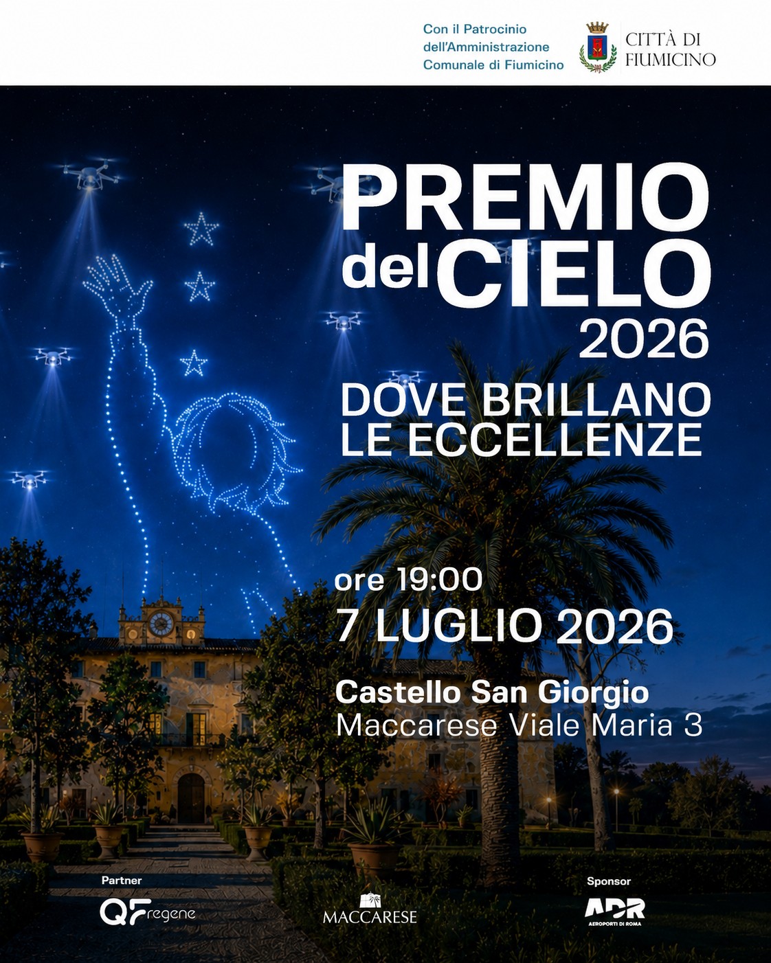 Fiumicino. Premio del Cielo, debutto tra eccellenze e innovazione: il Drone Show conquista il pubblico Fiumicino. Premio del Cielo, debutto tra eccellenze e innovazione: il Drone Show conquista il pubblico