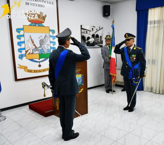 GdiF VITERBO: AVVICENDAMENTO NELLA CARICA DI COMANDANTE PROVINCIALE VITERBO TRA IL COL. CARLO PASQUALI (CEDENTE) ED IL COL. MICHELE GALLACCIO (SUBENTRANTE) 2 03082026 012344 3 1