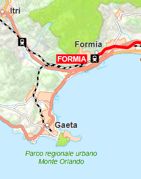 Autopsia di un declino industriale 4 Gaeta Formia Bahnstrecke