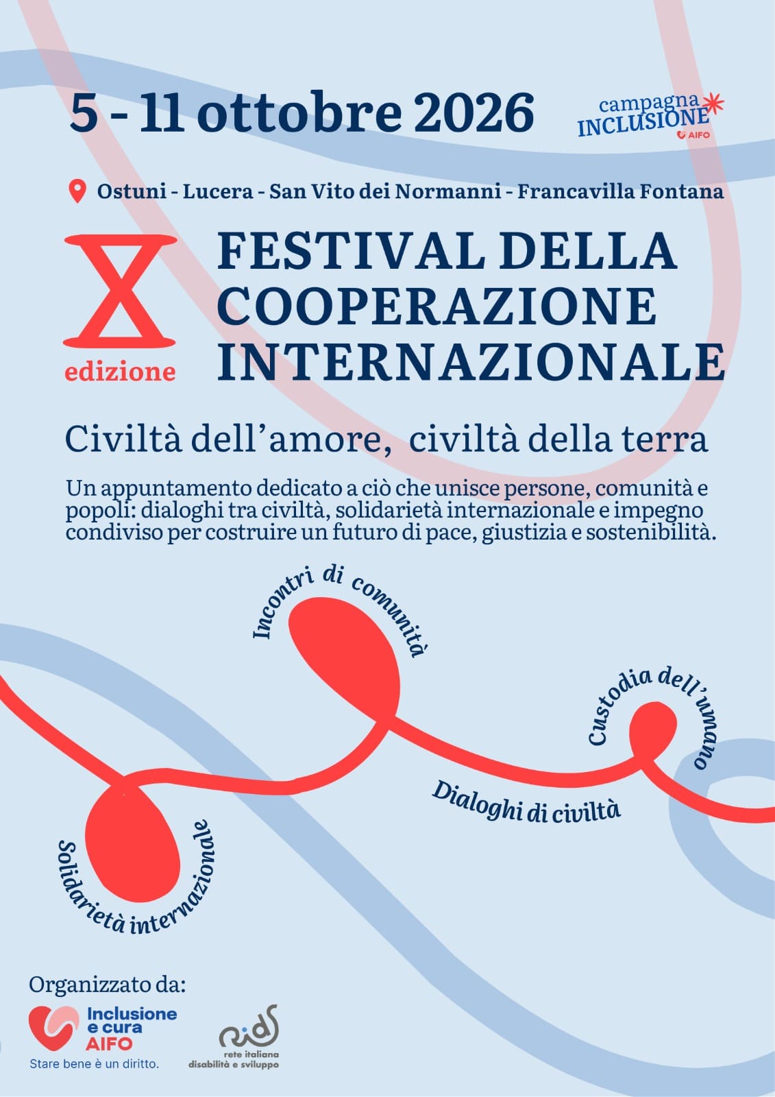 Festival della Cooperazione Internazionale 2026, prende forma la decima edizione: Al centro “Civiltà dell’amore, civiltà della terra”
