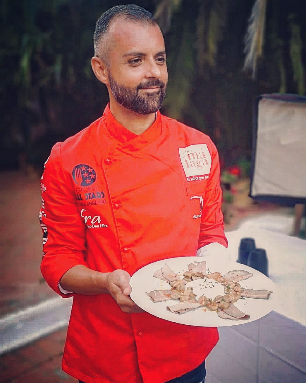 Nome file: marcetelli-funghi-show-cooking-daniele-orieti.png Daniele Orieti durante lo show cooking della mostra micologica di Marcetelli