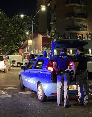 ROMA: CONTROLLI INTERFORZE A VAL MELAINA COORDINATI DALLA POLIZIA DI STATO 1 foto auto ok
