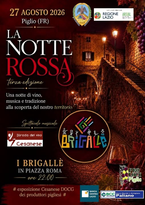 Terza edizione della “Notte Rossa”
