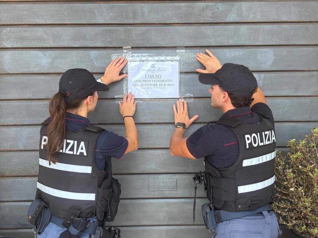 LADISPOLI: LA POLIZIA DI STATO APPONE I SIGILLI AD UN LOCALE NEL CUORE DELLA CITTADINA BALNEARE LADISPOLI: LA POLIZIA DI STATO APPONE I SIGILLI AD UN LOCALE NEL CUORE DELLA CITTADINA BALNEARE