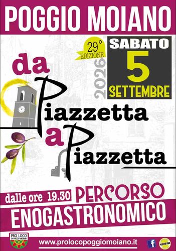Poggio Moiano celebra i sapori della Sabina: sabato 5 settembre torna il percorso enogastronomico "Da piazzetta a piazzetta" 1 large 1