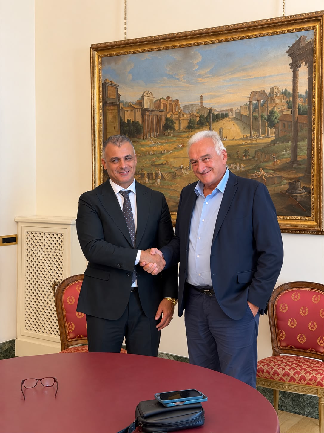3 noureddin al hadi al megrahi.con ling. luciano viero di prisme engineering eccellenza italiana nella progettazione e realizzazione di ospedali. jpg 2