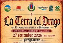 Maccarese. Il Medioevo torna al Castello San Giorgio La Terra del Drago a Maccarese, locandina della rievocazione storica del 27 settembre 2026