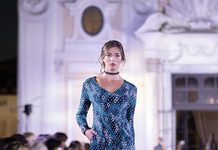 Roma. Luluredgrove, l’artigianato sfida la moda in serie Luluredgrove, abito della collezione Rebel Icons in passerella a Palazzo Colonna a Roma