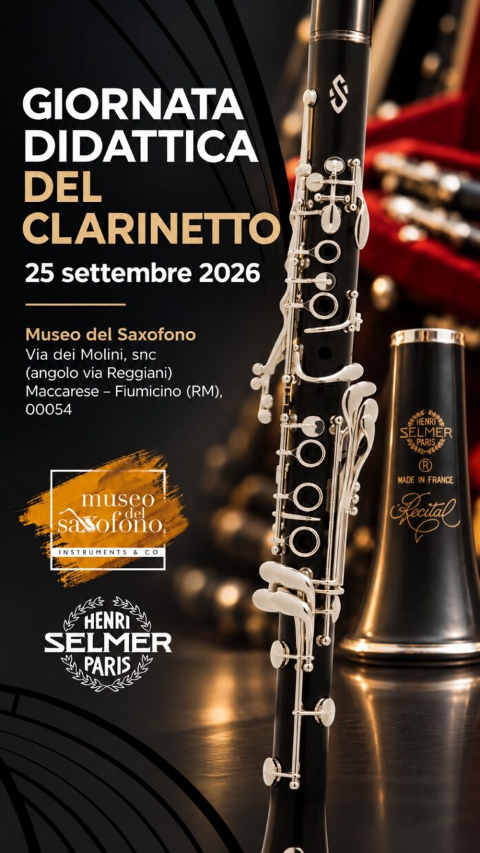 maccarese-giornata-didattica-clarinetto-2026.jpg Giornata Didattica del Clarinetto al Museo del Saxofono di Maccarese il 25 settembre 2026