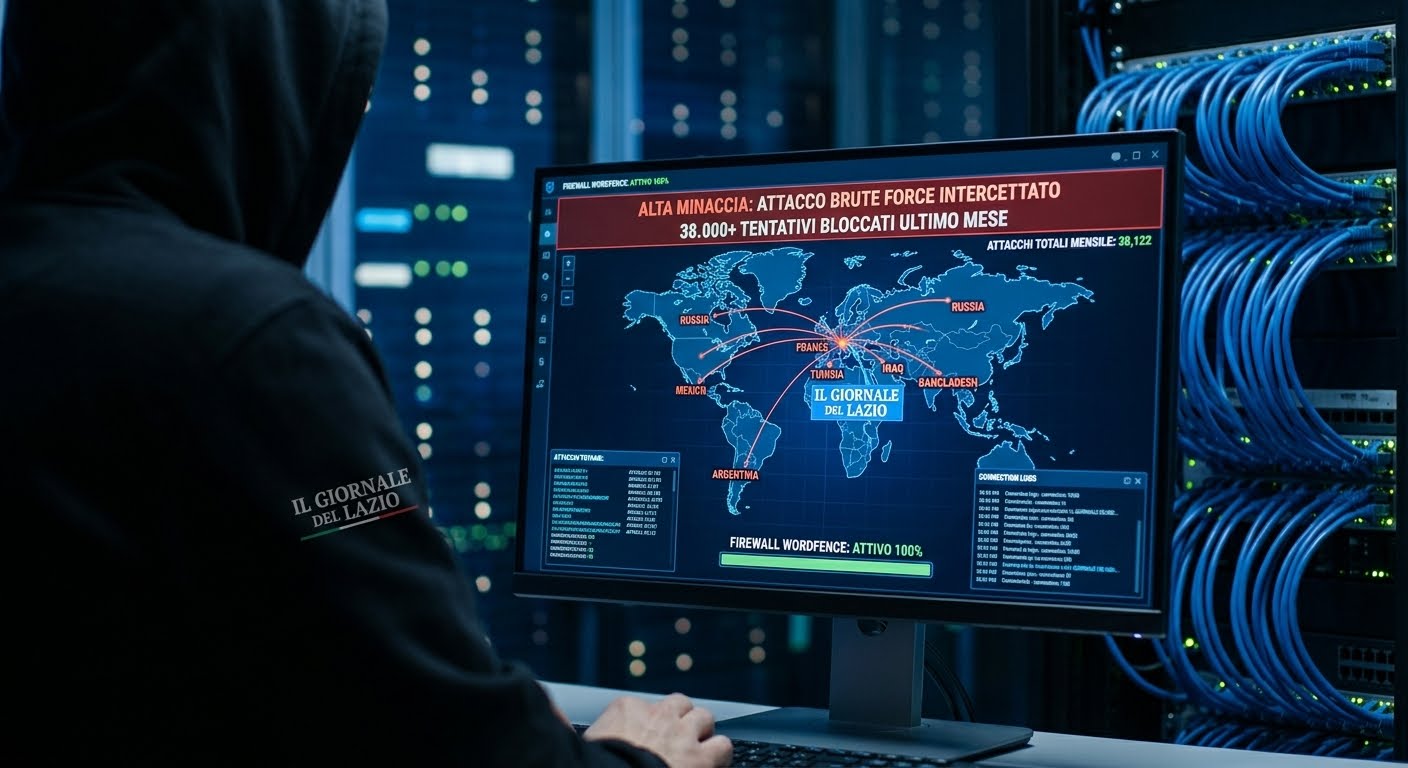 CYBER-ATTACCHI AL GIORNALE DEL LAZIO: OLTRE 38MILA INTRUSIONI DA TUTTO IL MONDO CYBER-ATTACCHI AL GIORNALE DEL LAZIO: OLTRE 38MILA INTRUSIONI DA TUTTO IL MONDO