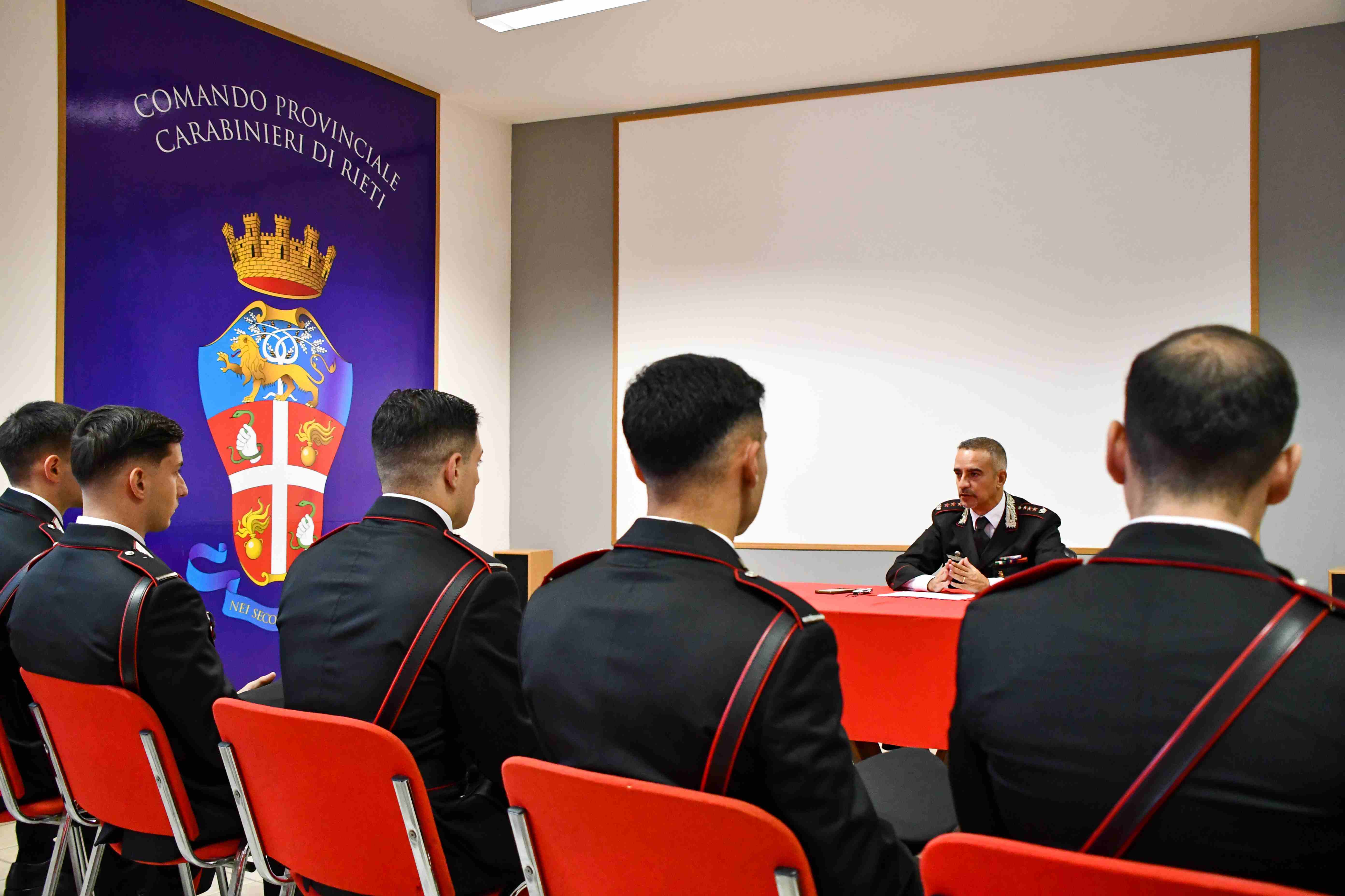 RIETI – SETTE MARESCIALLI IN “TRAINING ON THE JOB” PRESSO LE STAZIONI CARABINIERI DELLA PROVINCIA RIETI – SETTE MARESCIALLI IN “TRAINING ON THE JOB” PRESSO LE STAZIONI CARABINIERI DELLA PROVINCIA