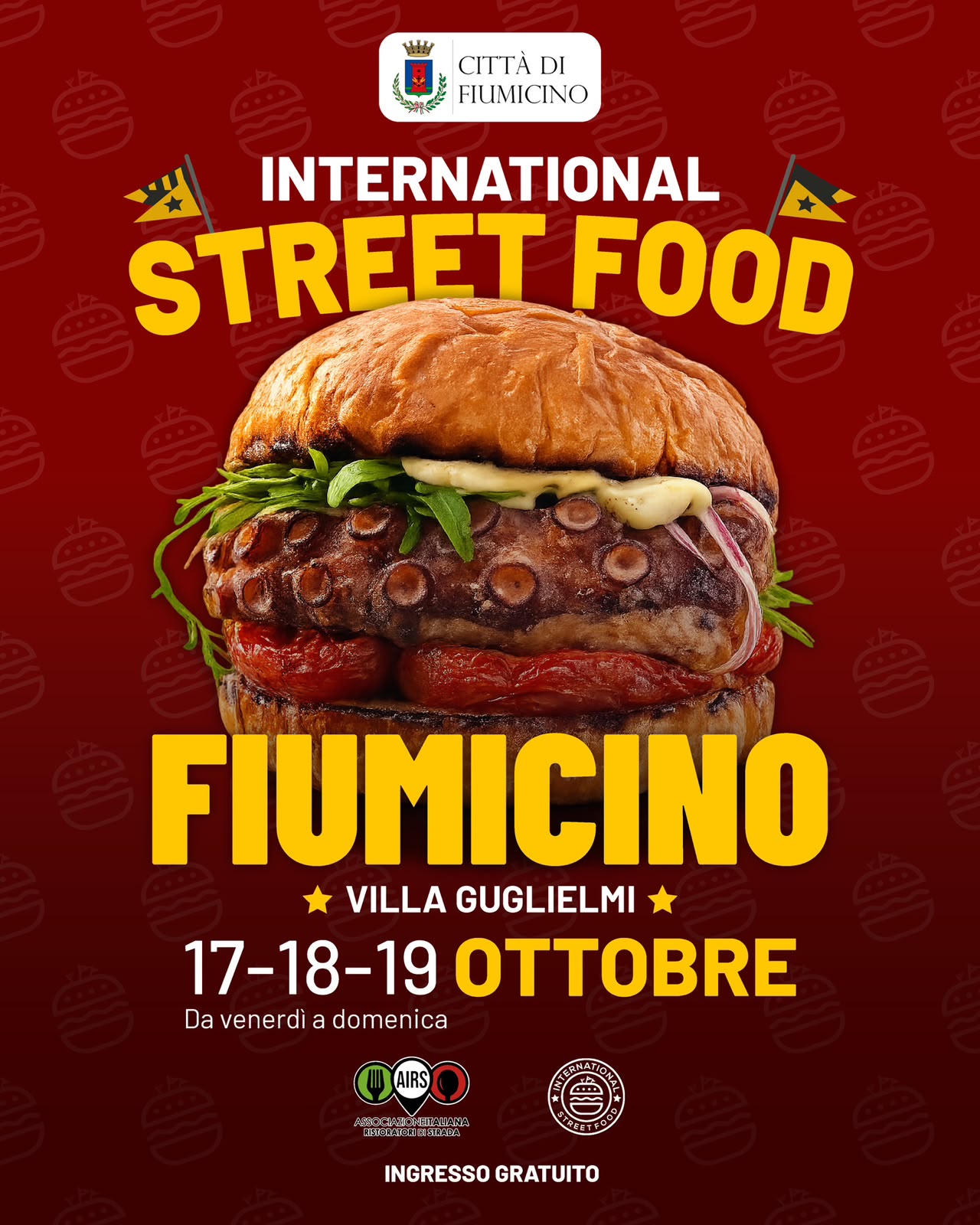 Fiumicino. Street food a Villa Guglielmi dal 16 al 18 ottobre