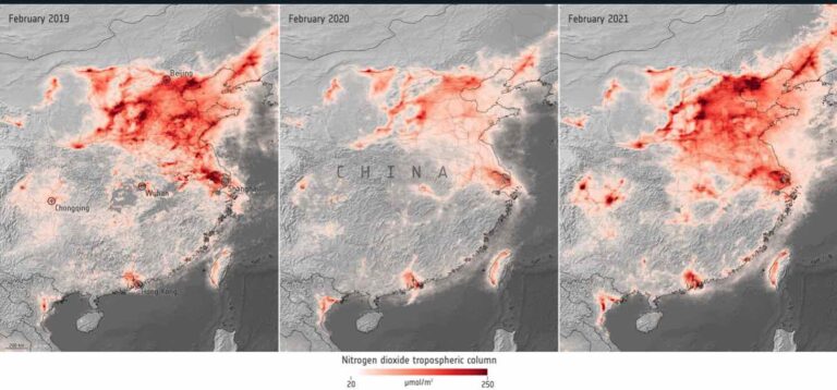 La Terra vista dallo Spazio: inquinamento a livelli pre-Covid