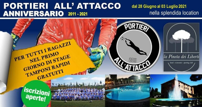 PORTIERI ALL’ATTACCO – ANNIVERSARIO PRESSO “LA PINETA DEI LIBERTI”