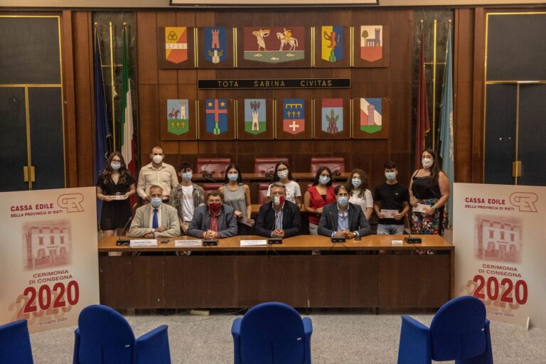 RIETI: PREMIAZIONE BORSE DI STUDIO 2021