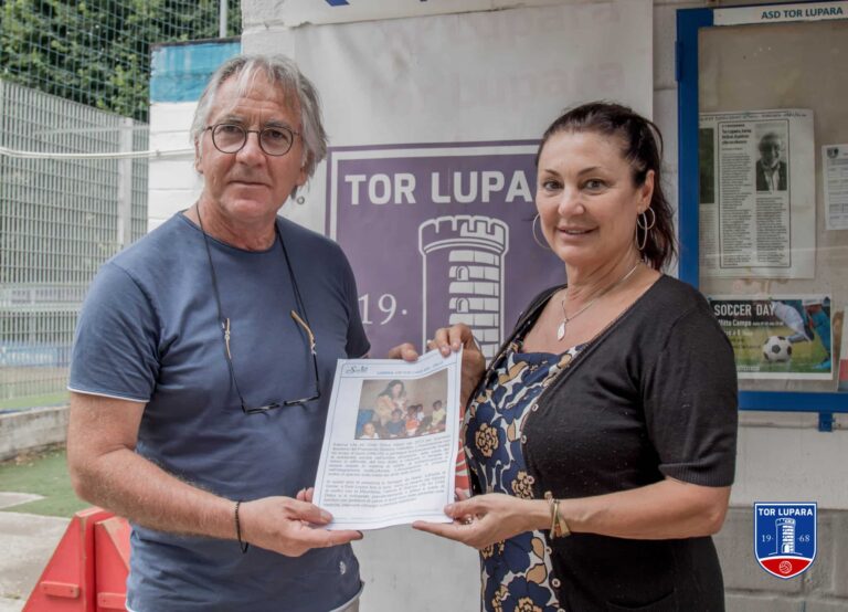 Il Presidente del Tor Lupara Calcio Donato Olivieri aderisce al progetto Sabrina Life for Child Onlus