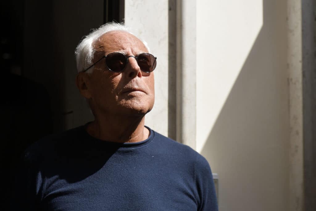 CONFERENZA STAMPA DI GIORGIO ARMANI
