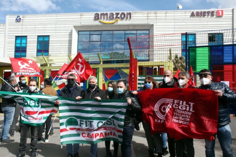 SCIOPERO AMAZON LOGISTICS, STABILIMENTO DI ARZANO